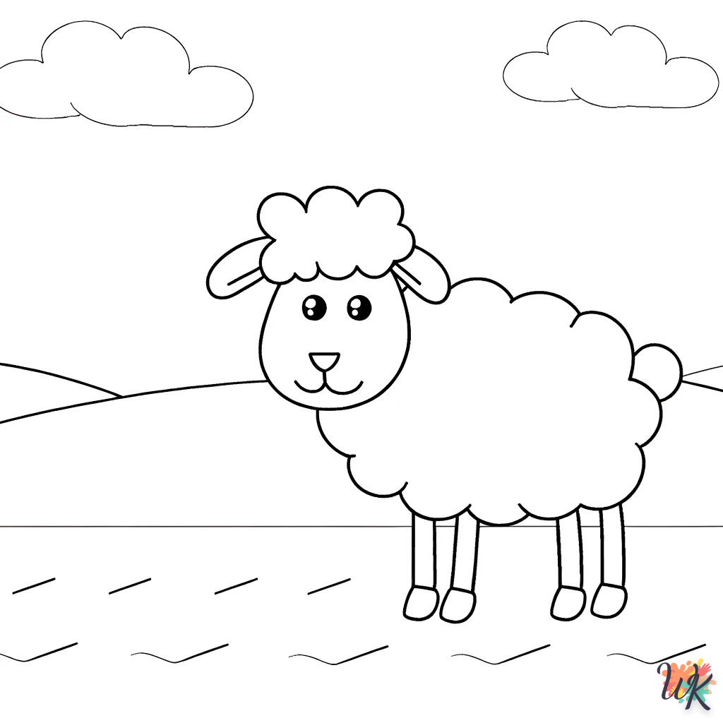 Pecora 13 Disegni da Colorare Pecora 11